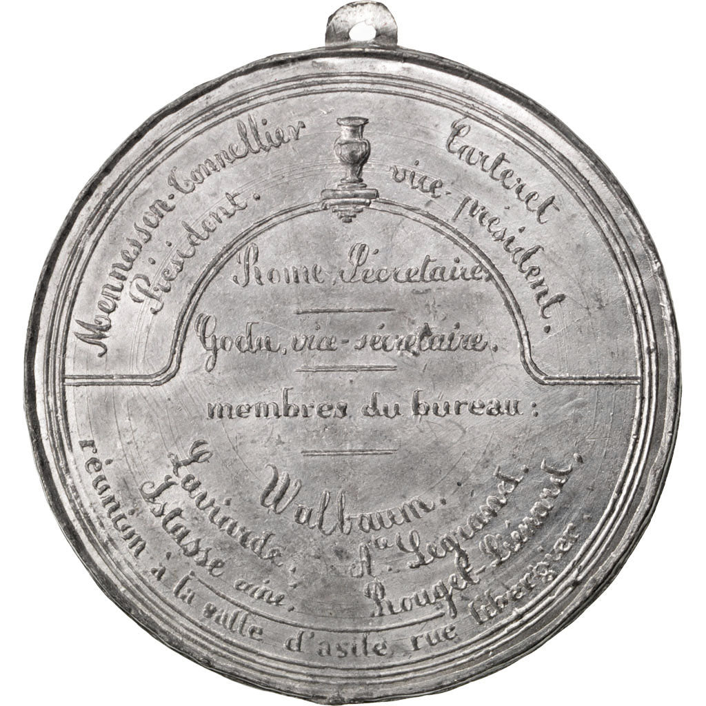 France, Medal, Seconde République, Général Cavaignac, 1848, Tin, AU(55-58)