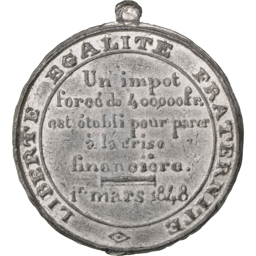 Francia, medaglia, French Second Republic, 1848, Stagno, SPL-