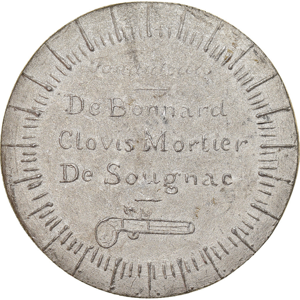 France, Medal, IIe République, Paris, Club de la Fraternité, 1848, Tin