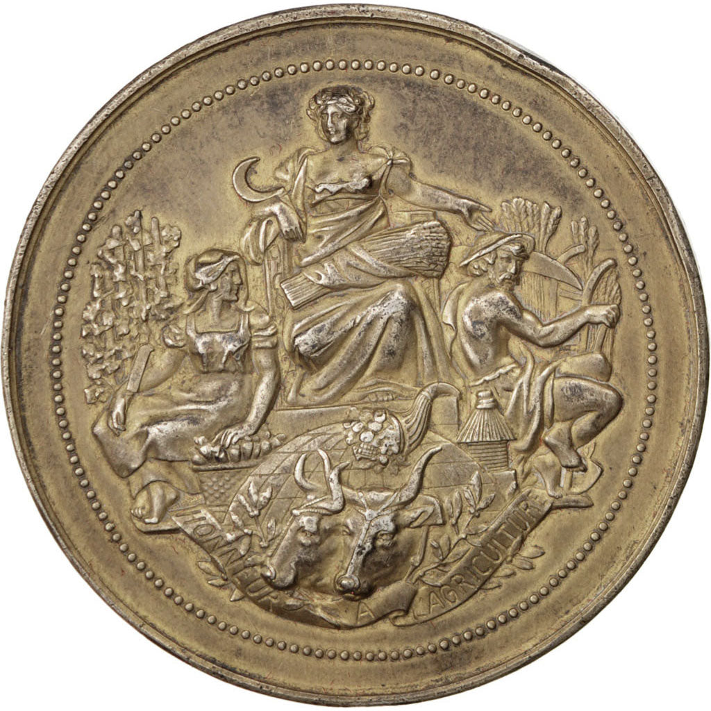 France, Medal, French Third Republic, Vermeil, AU(50-53)