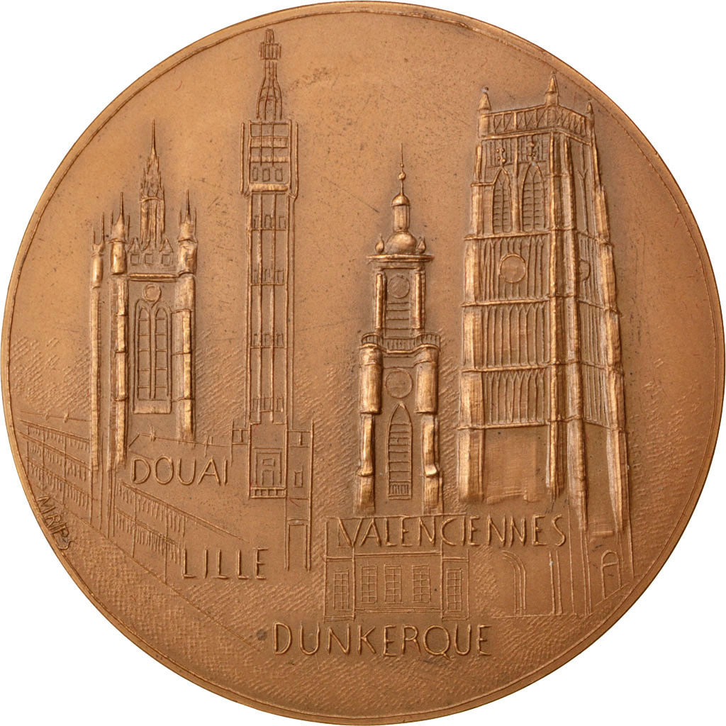 France, Médaille, French Fifth Republic, 1975, Bronze, SUP+