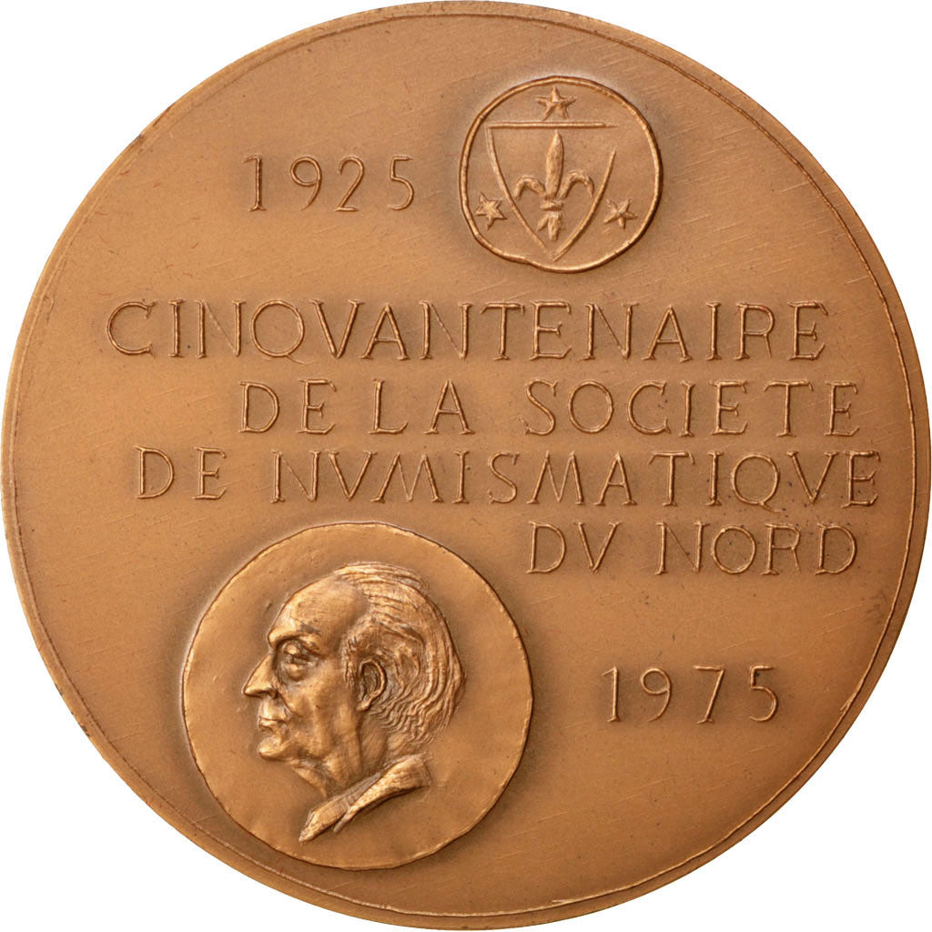 France, Médaille, French Fifth Republic, 1975, Bronze, SUP+