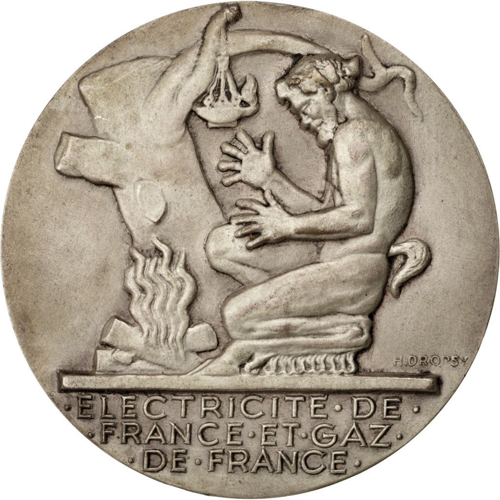 France, Médaille, French Fifth Republic, Bronze, Dropsy, TTB+