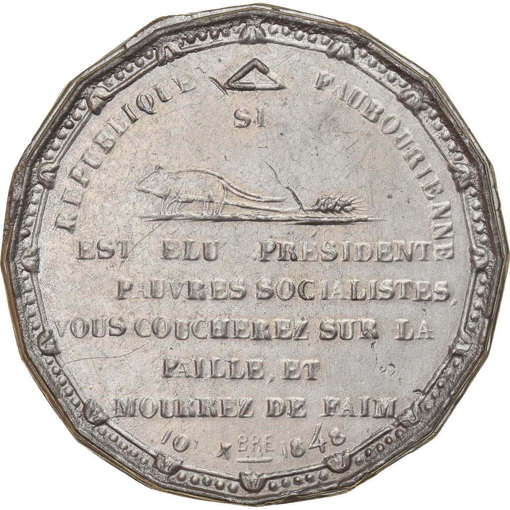 França, Medal, IIe République, Election de Louis Napoléon Bonaparte