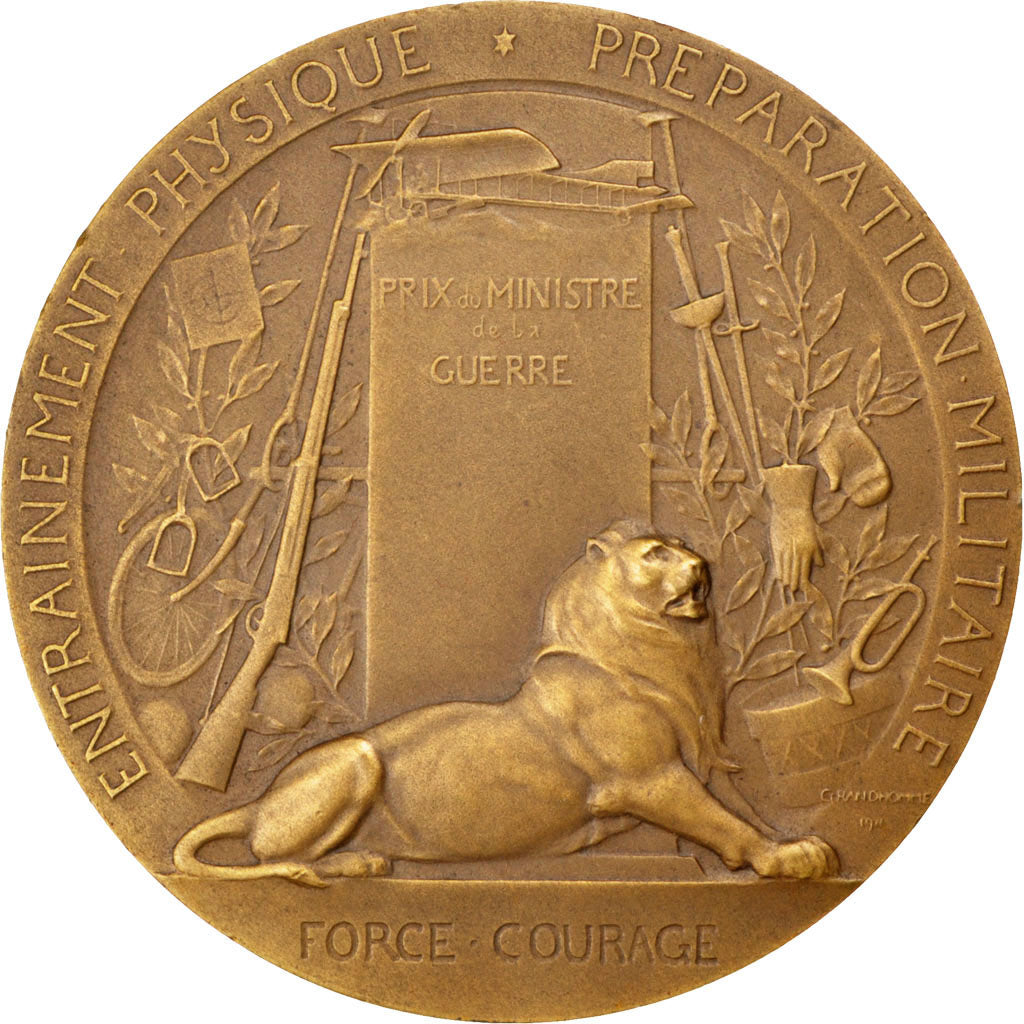 France, Medal, French Third Republic, Bronze, Grandhomme, AU(55-58)