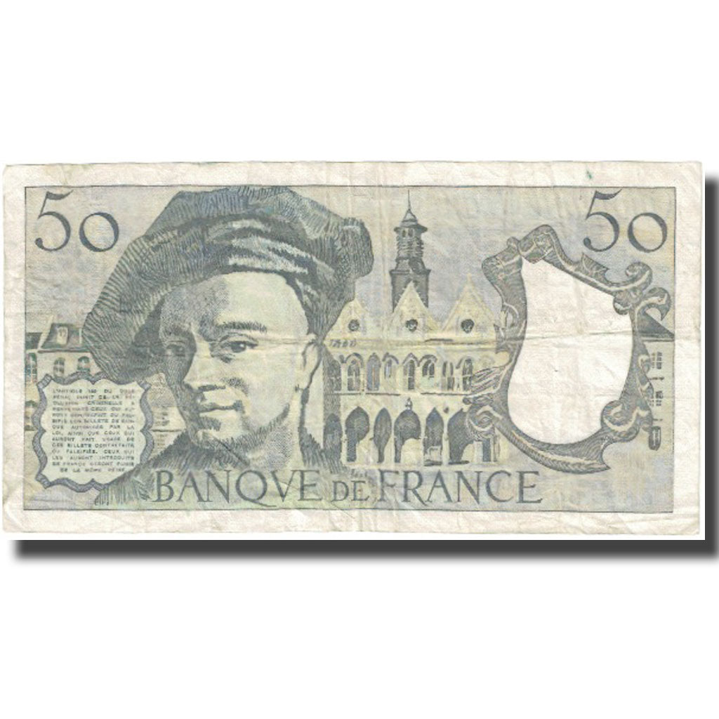 Francja, 50 Francs, Quentin de La Tour, 1977, EF(40-45), Fayette:67.2, KM:152a
