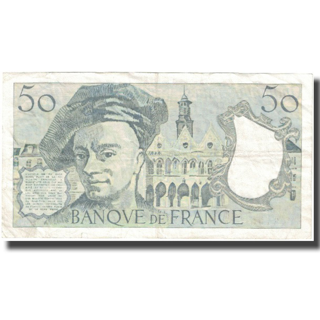 Francja, 50 Francs, Quentin de La Tour, 1983, EF(40-45), Fayette:67.9, KM:152b