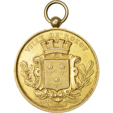 France, Medal, Paris Commune, 1877, Vermeil, AU(55-58)