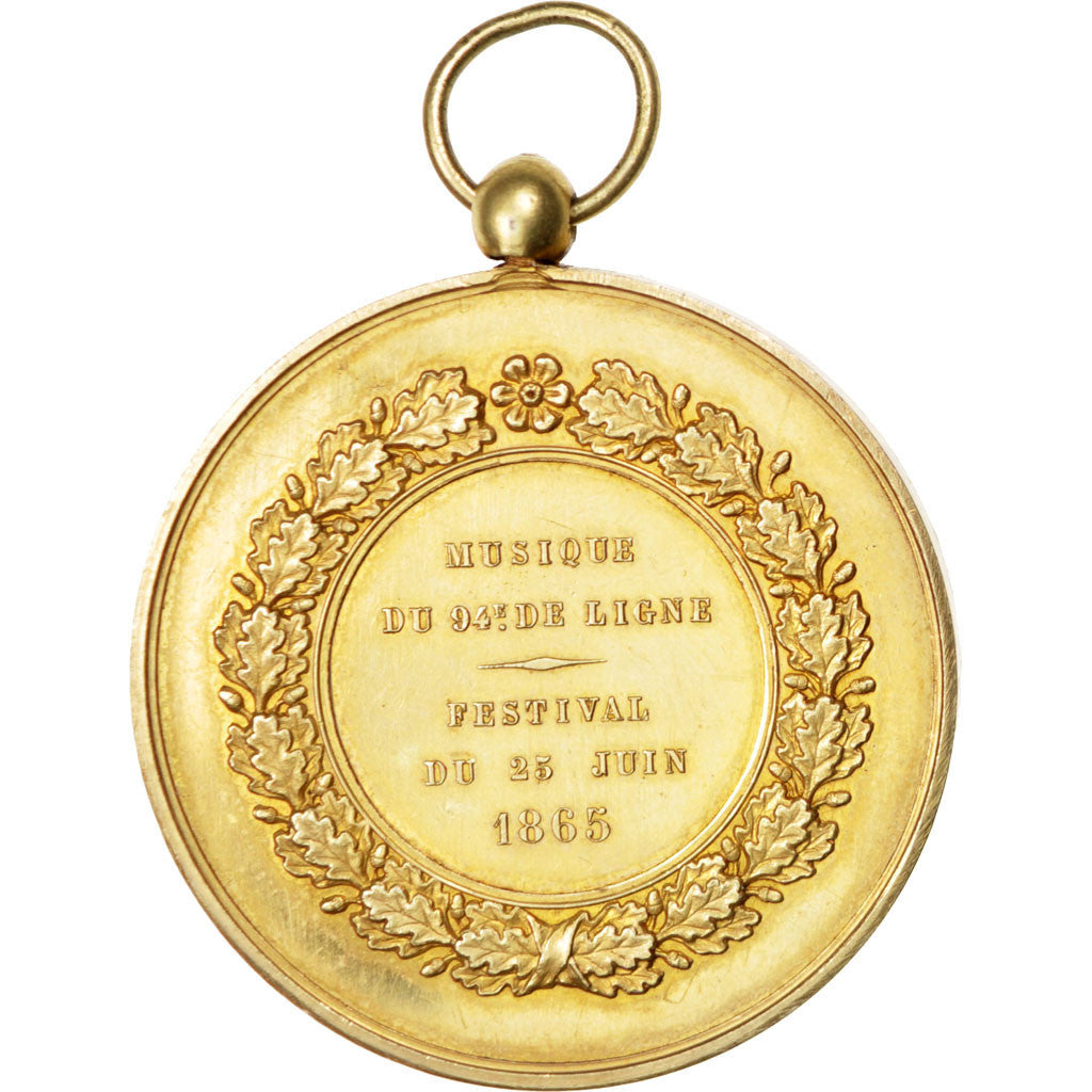 Francia, medaglia, Second French Empire, 1865, Vermeil, SPL-
