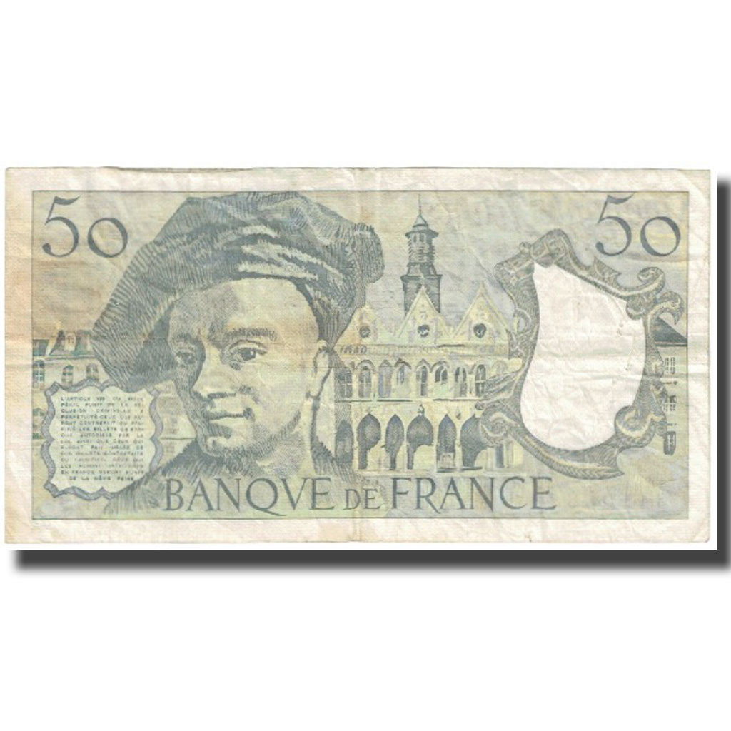Francia, 50 Francs, Quentin de La Tour, 1989, BB, Fayette:67.15, KM:152d