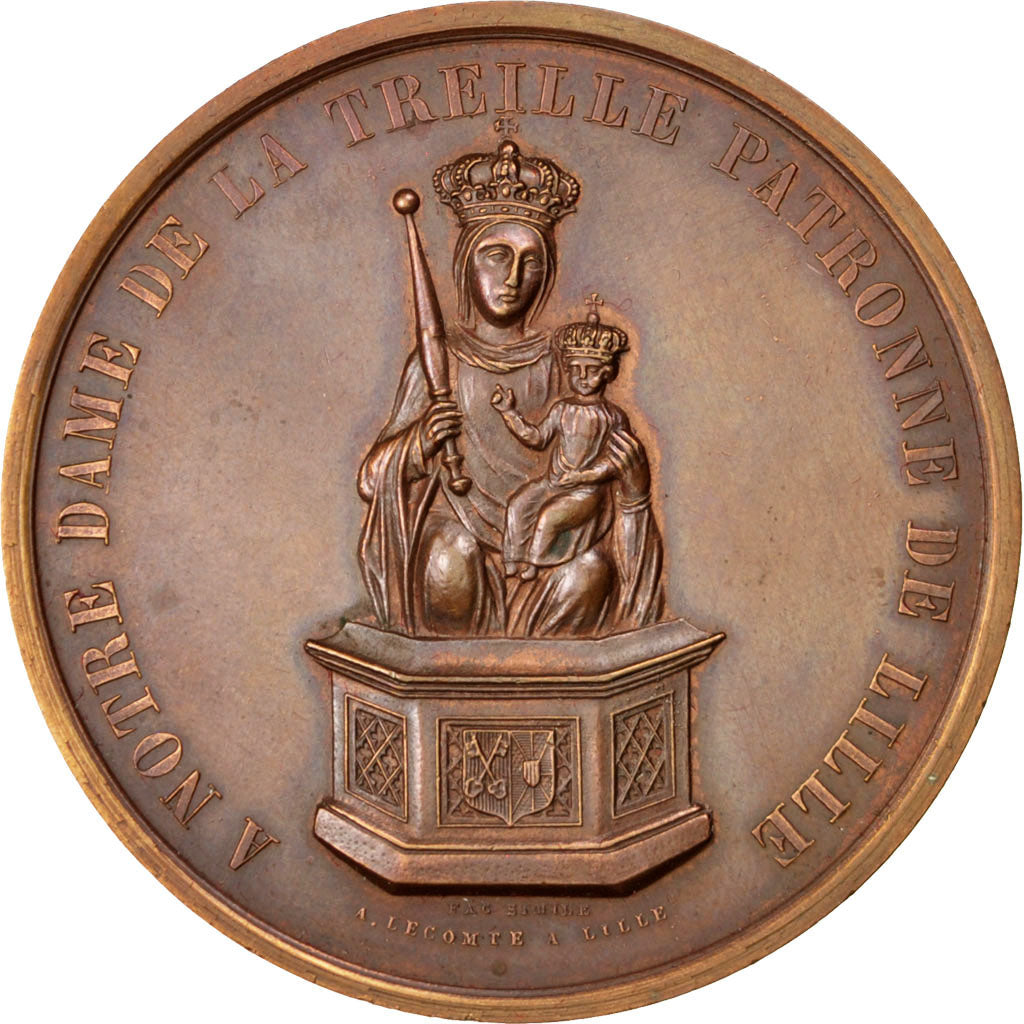 France, Médaille, French Third Republic, 1880, Bronze, SUP