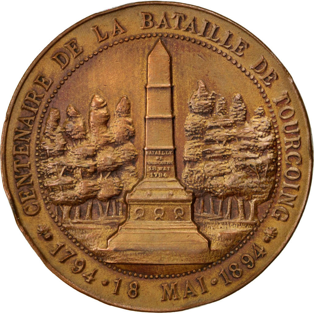 France, Médaille, French Third Republic, 1894, Bronze, TTB+