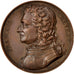 France, Medal, Louis XVIII, 1821, Copper, Caqué, François Chevert, AU(55-58)