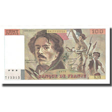 France, 100 Francs, Delacroix, 1978, UNC(65-70), Fayette:69.2c, KM:154a