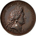 França, medalha, Luís XIV, 1677, Estanho, Mauger, EF(40-45)