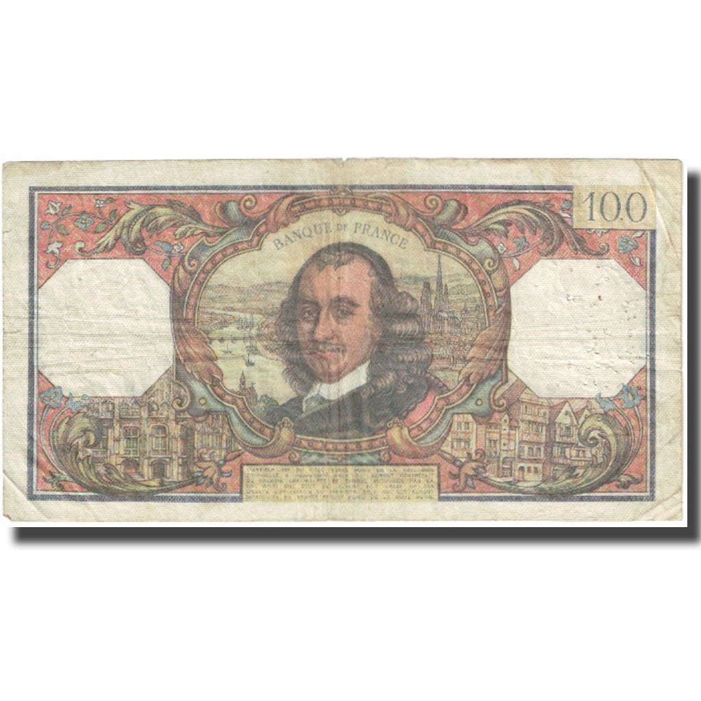 Francja, 100 Francs, Corneille, 1971, 1971-02-04, VF(20-25), Fayette:65.34
