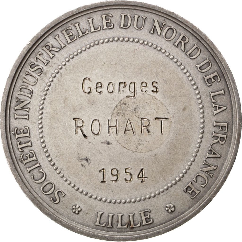 France, Medal, French Fourth Republic, 1954, Silver, Brenet, AU(50-53)