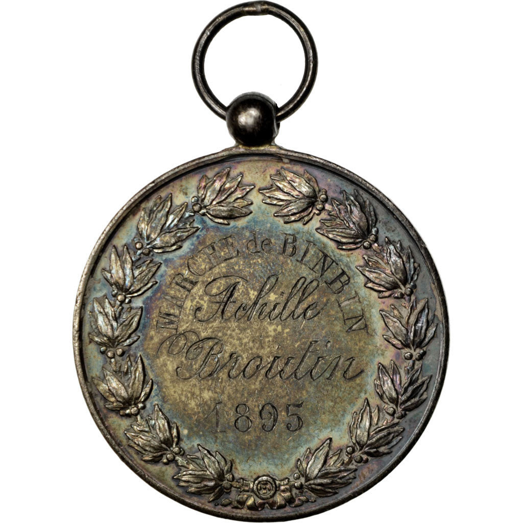 France, Médaille, French Third Republic, 1895, Argent, Oudiné, SUP