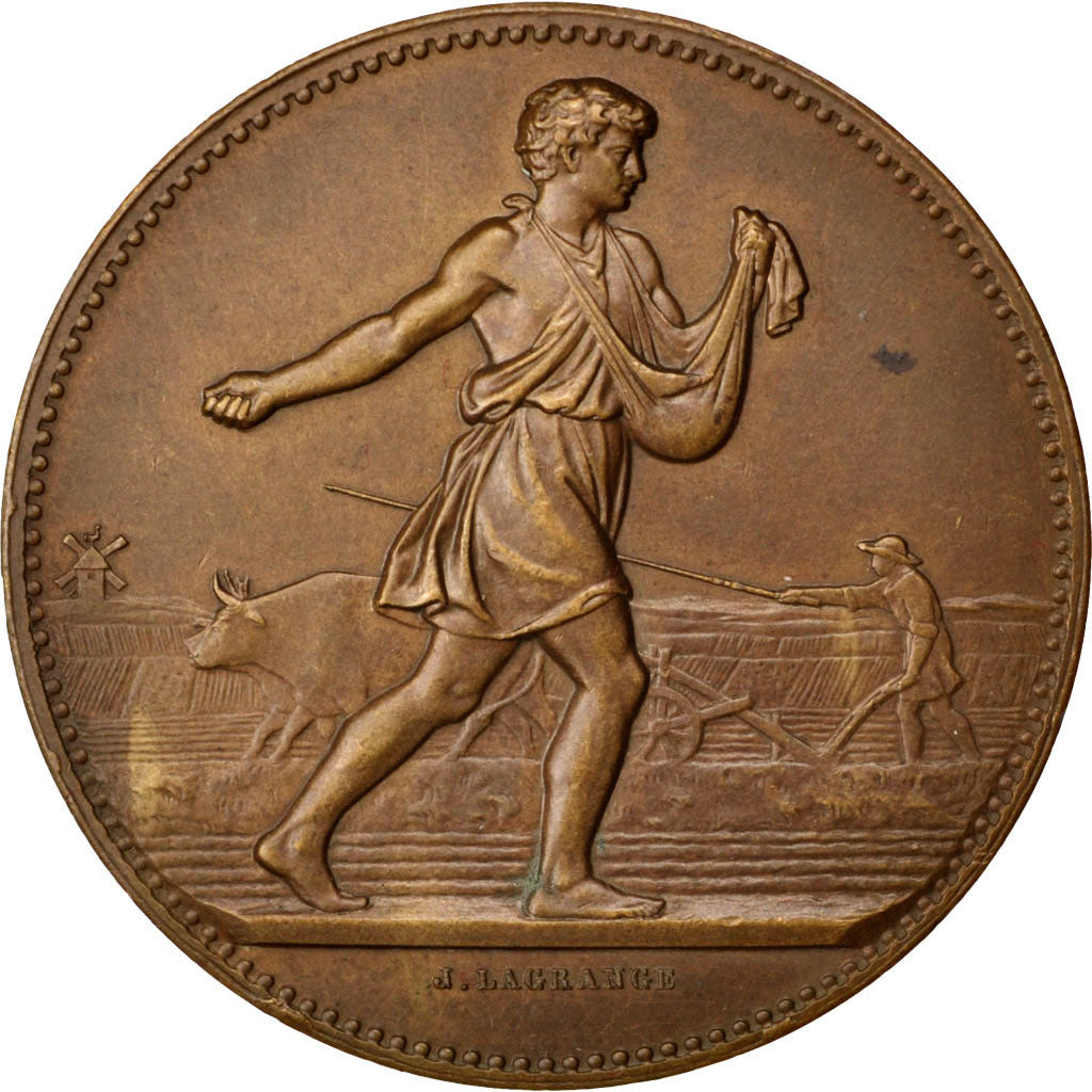France, Médaille, French Third Republic, Bronze, Lagrange, TTB+