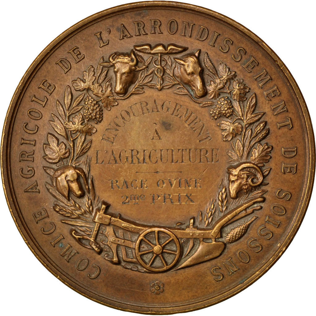 France, Médaille, French Third Republic, Bronze, Lagrange, TTB+