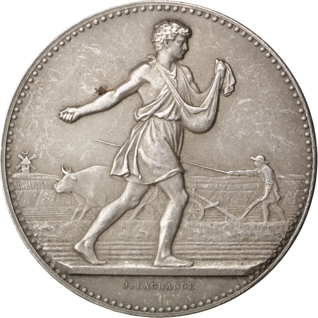 Francja, medal, Trzecia Republika Francuska, Srebro, Lagrange, AU(50-53)
