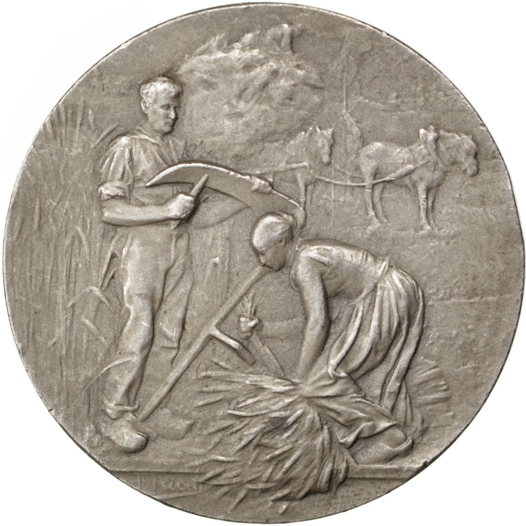 France, Médaille, French Third Republic, Argent, Rivet, TTB+