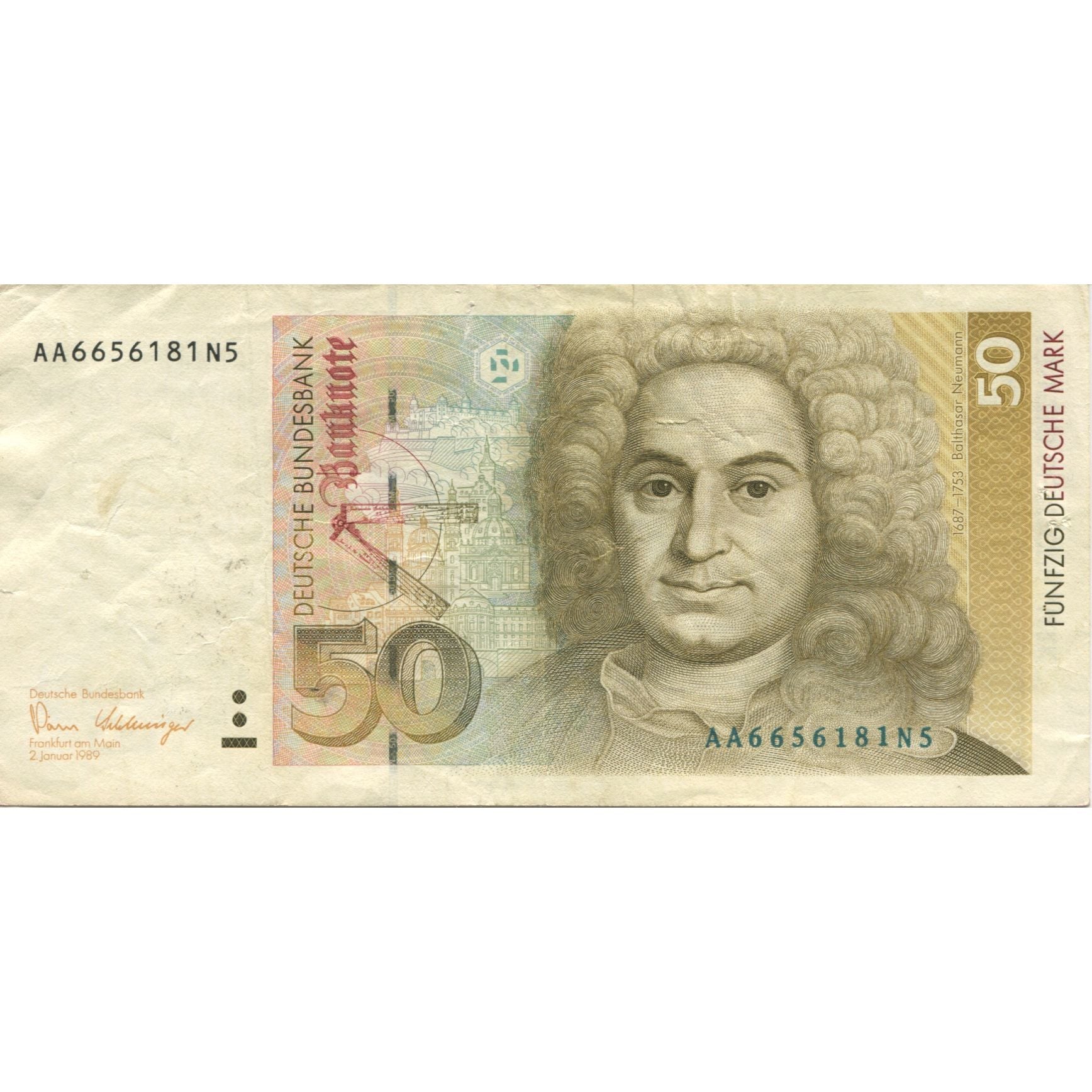 Banknote, GERMANY - FEDERAL REPUBLIC, 50 Deutsche Mark, 1991, 1991-08-01
