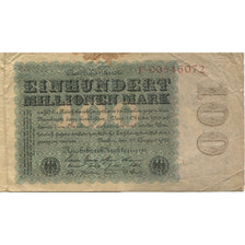 Banconote, Germania, 100 Millionen Mark, 1923-08-22, KM:107a, MB