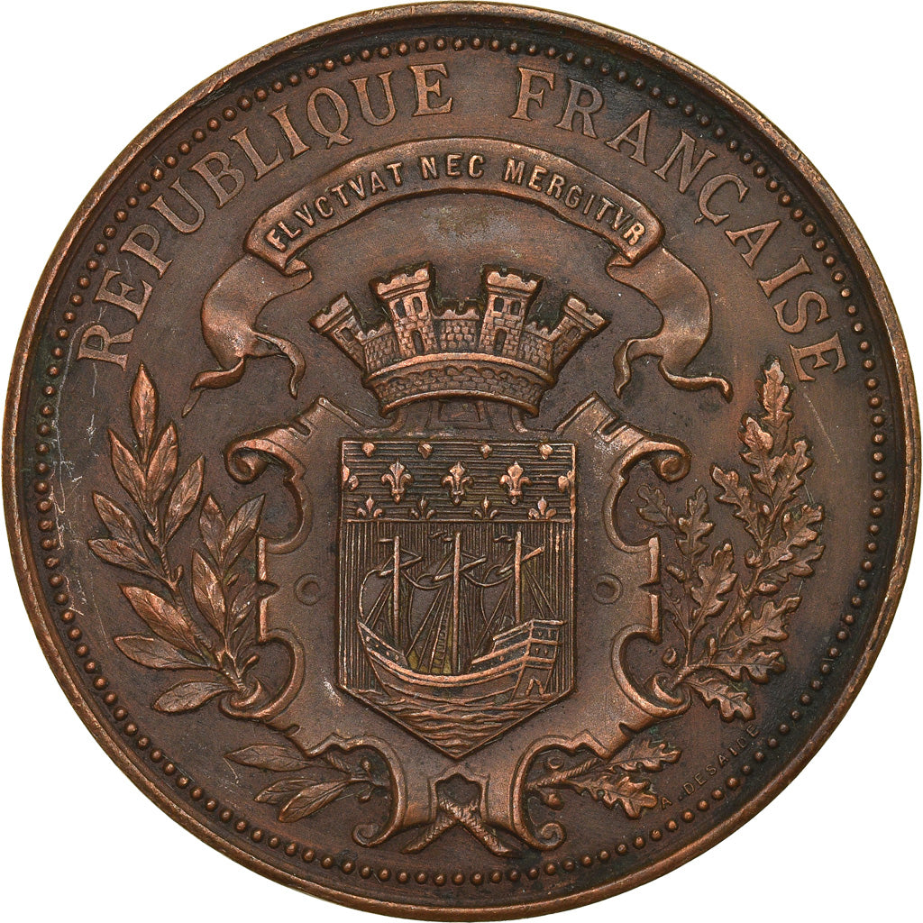 France, Médaille, Troisième République, Assistance Publique, Paris, 1896