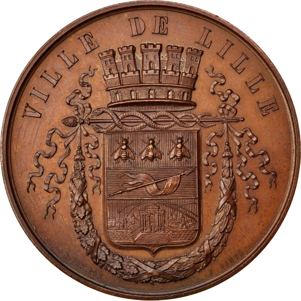 Francia, medaglia, French Third Republic, 1883, Rame, SPL-