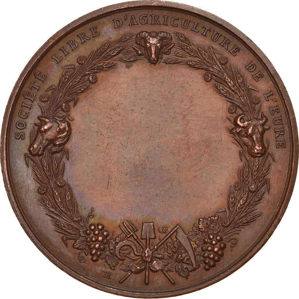 France, Medal, Olivier de Serres, Société Libre d'Agriculture de l'Eure