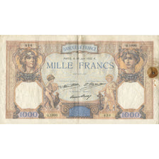 France, 1000 Francs, Cérès et Mercure, 1932, 1932-06-30, TB, Fayette:37.7