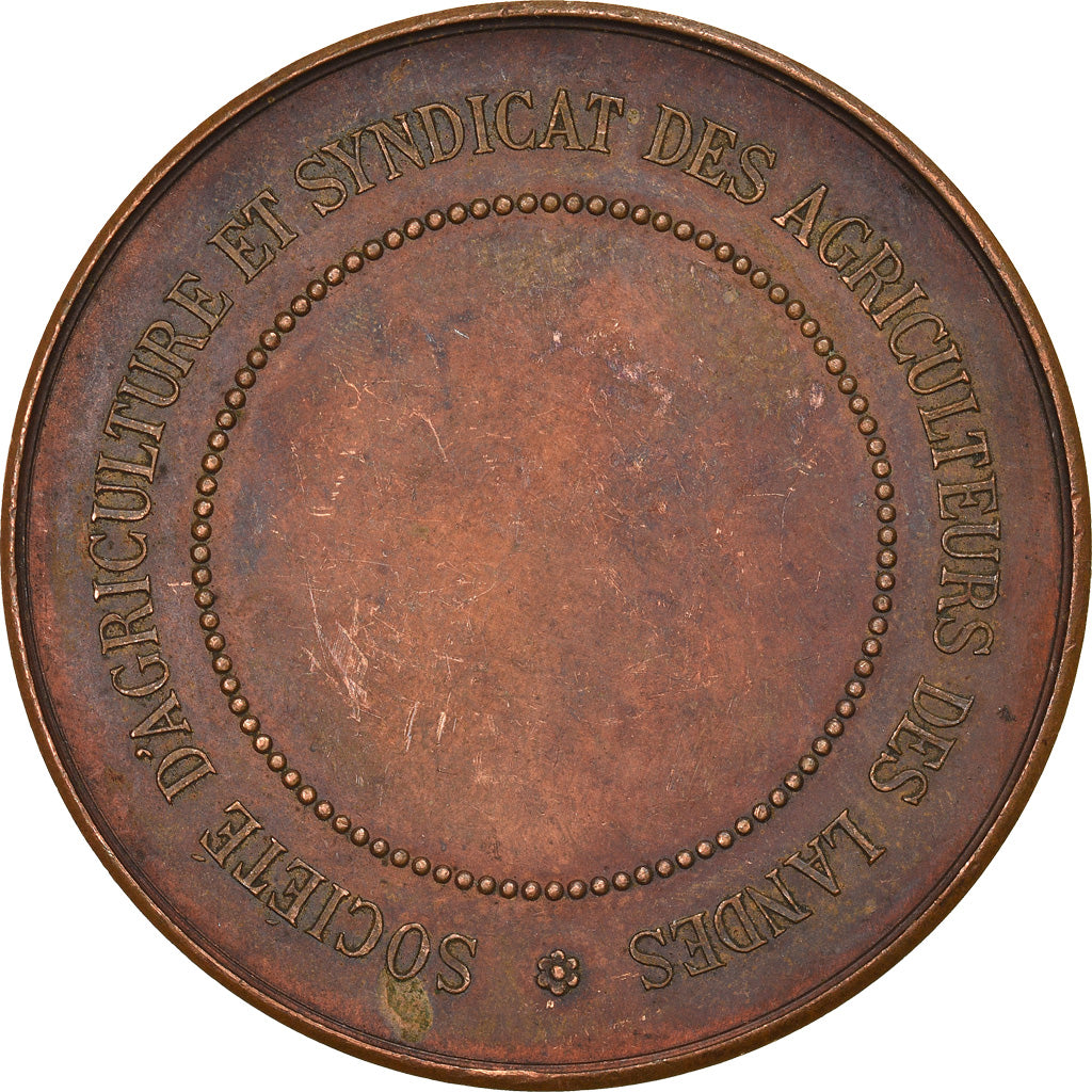 França, Medal, Agriculture, Concours Régional de Mont-de-Marsan, 1892