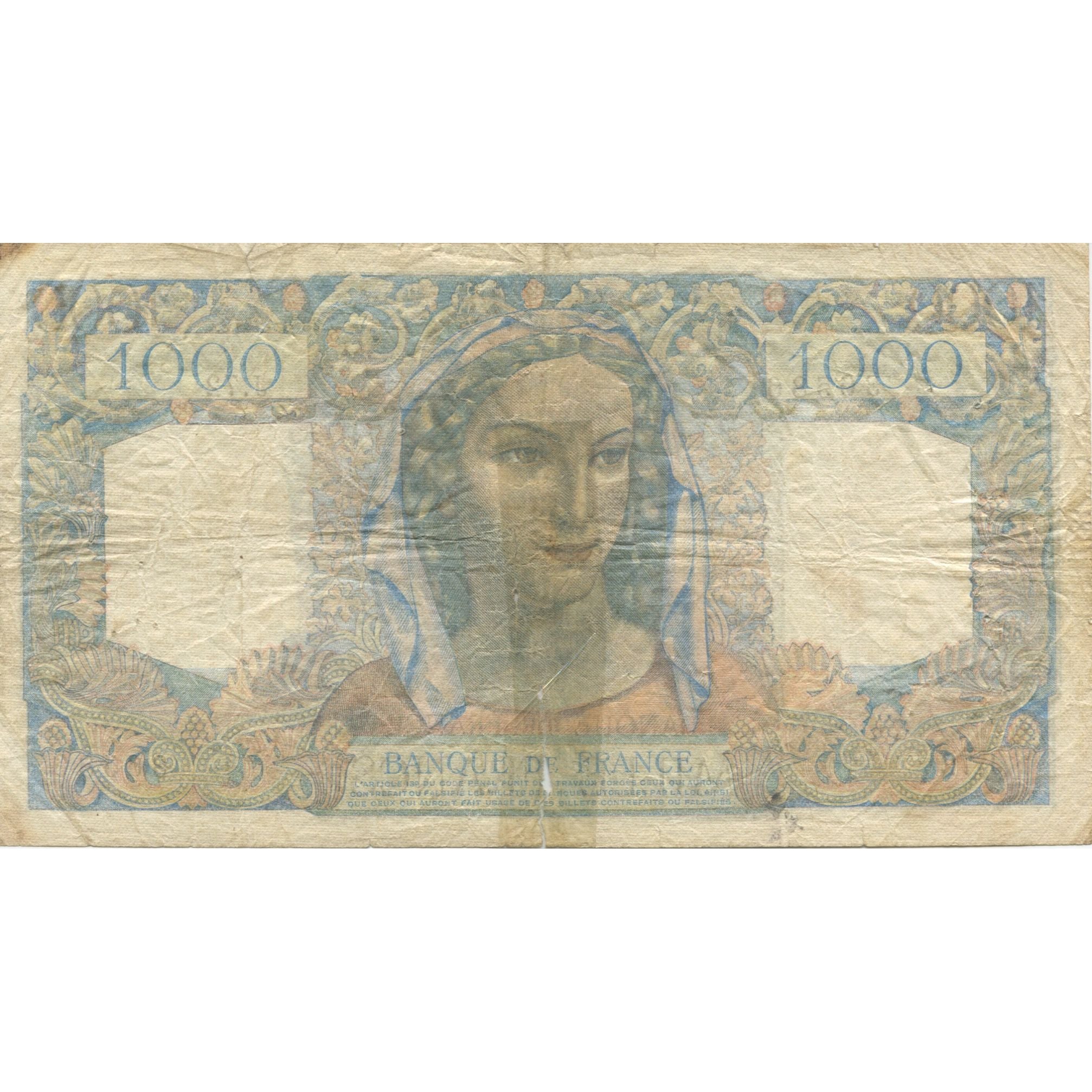 Frankreich, 1000 Francs, Minerve et Hercule, 1945, 1945-06-28, S, Fayette:41.5
