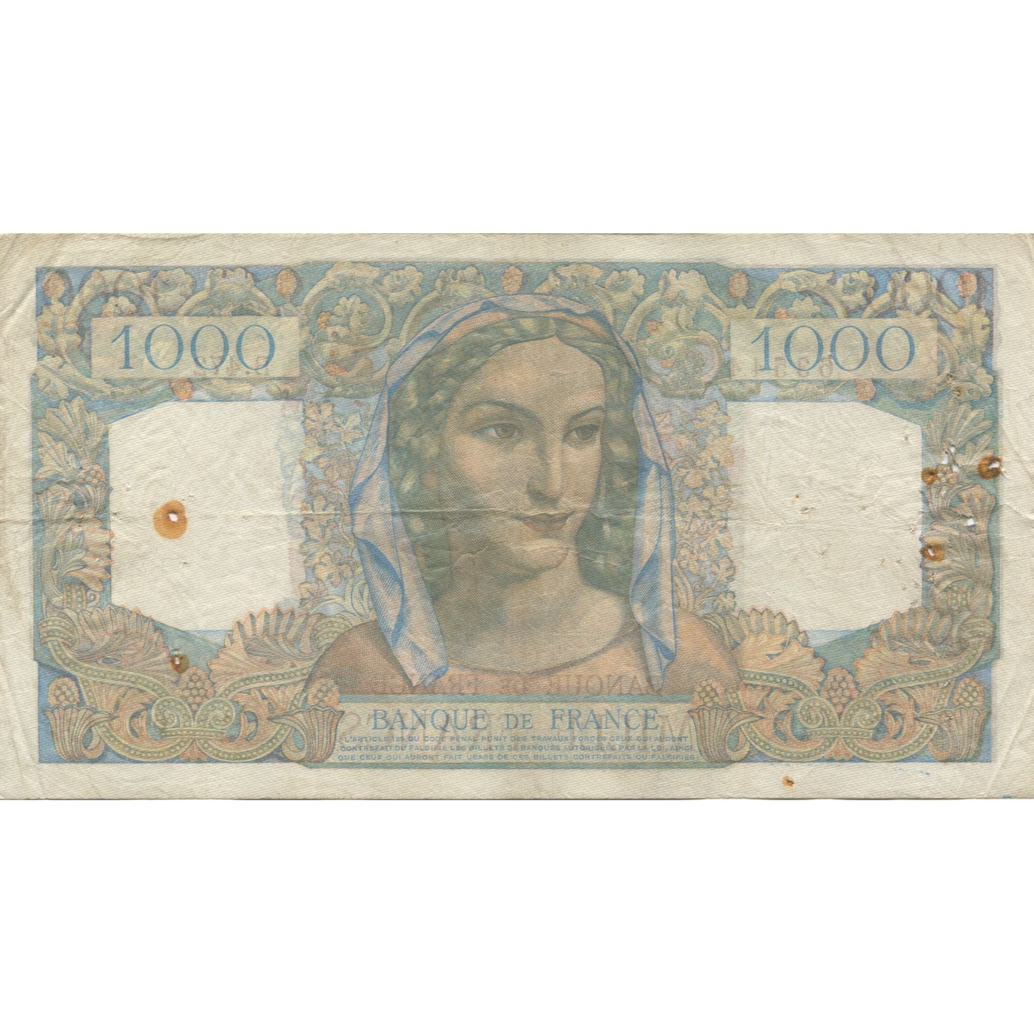 Frankrijk, 1000 Francs, Minerve et Hercule, 1948, 1948-08-26, TB, Fayette:41.23