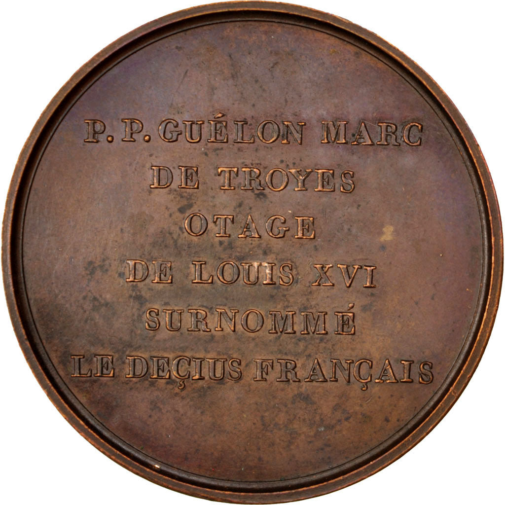 France, Médaille, National Convention, 1818, Bronze, SUP