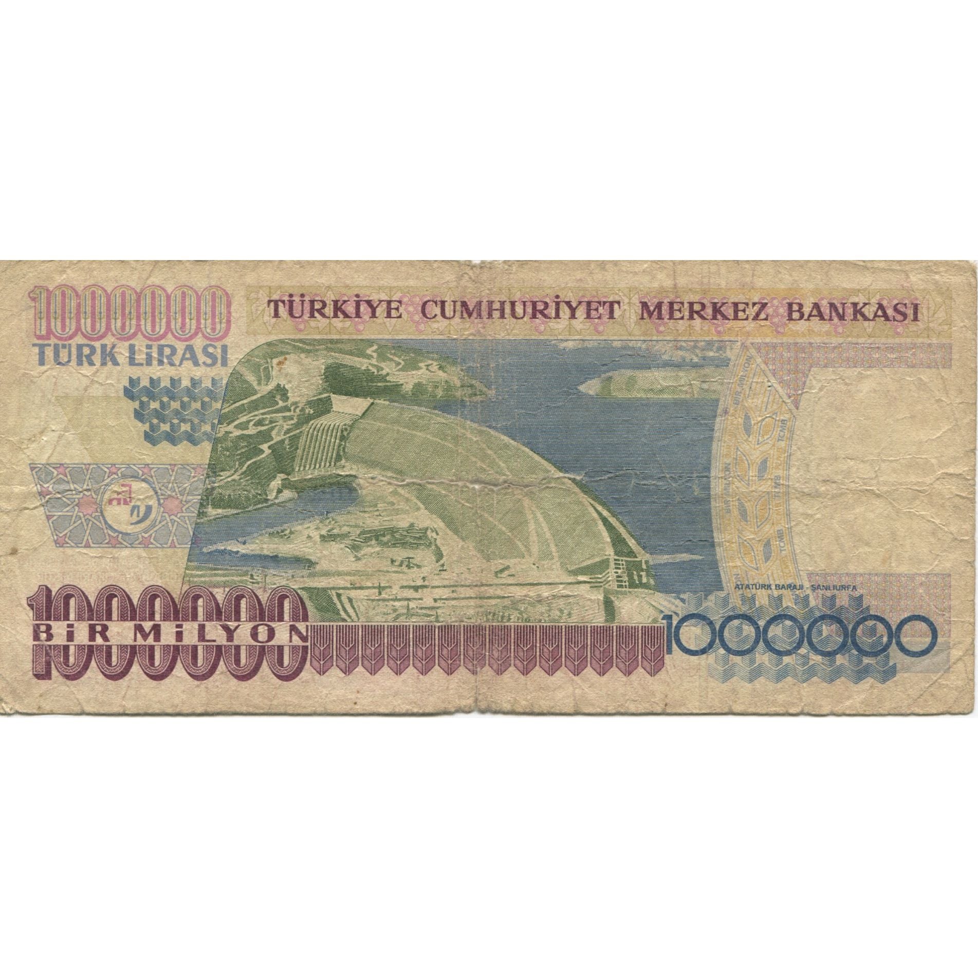 Banknote, Turkey, 1,000,000 Lira, L.1970, KM:209, VF(20-25)
