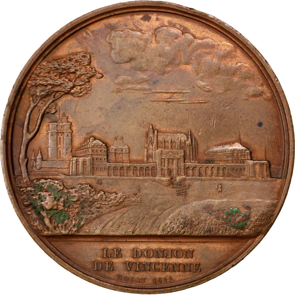 France, Medal, Louis Philippe I, 1844, Copper, AU(55-58)