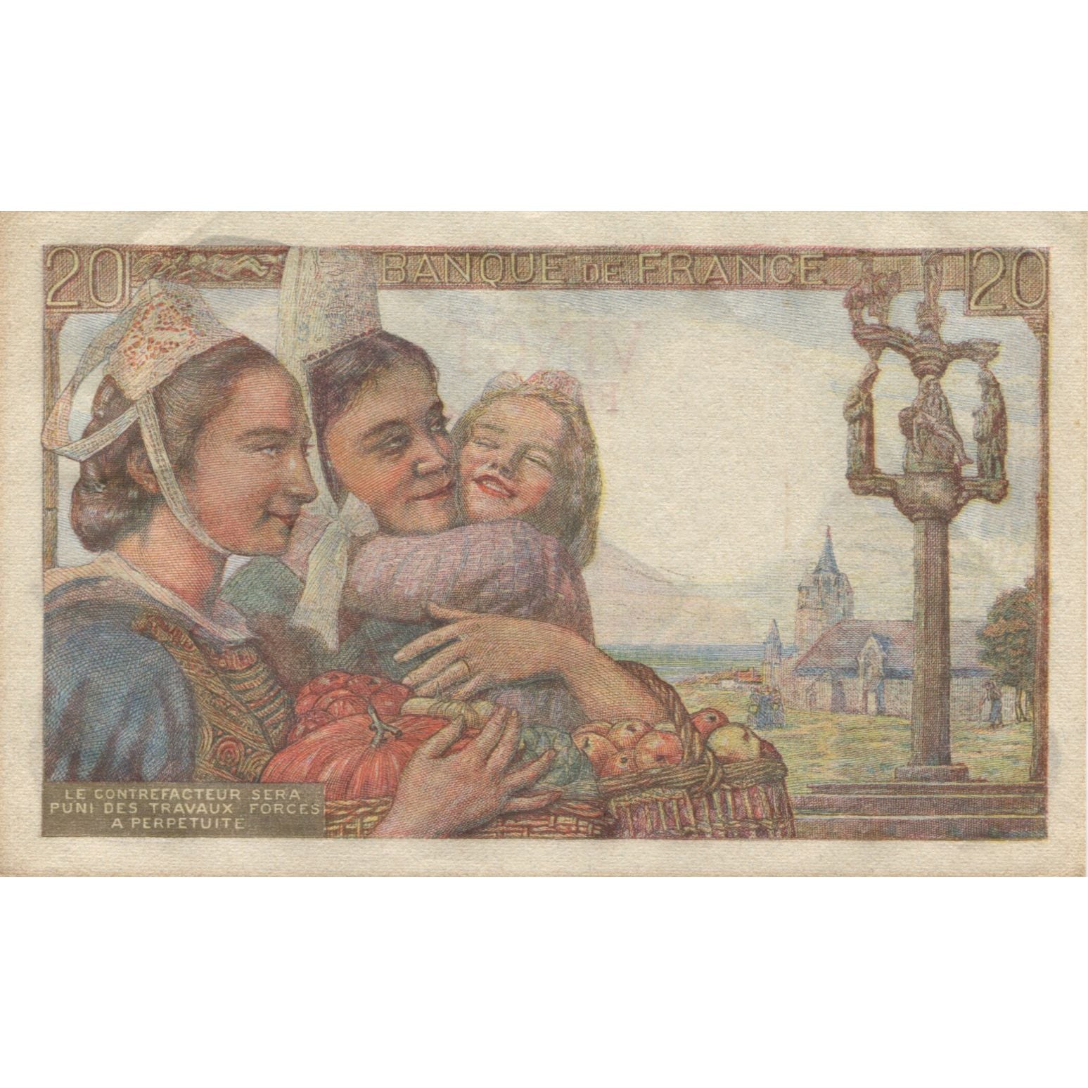 Francia, 20 Francs, Pêcheur, 1942, 1942-11-05, UNC, Fayette:13.4, KM:100a