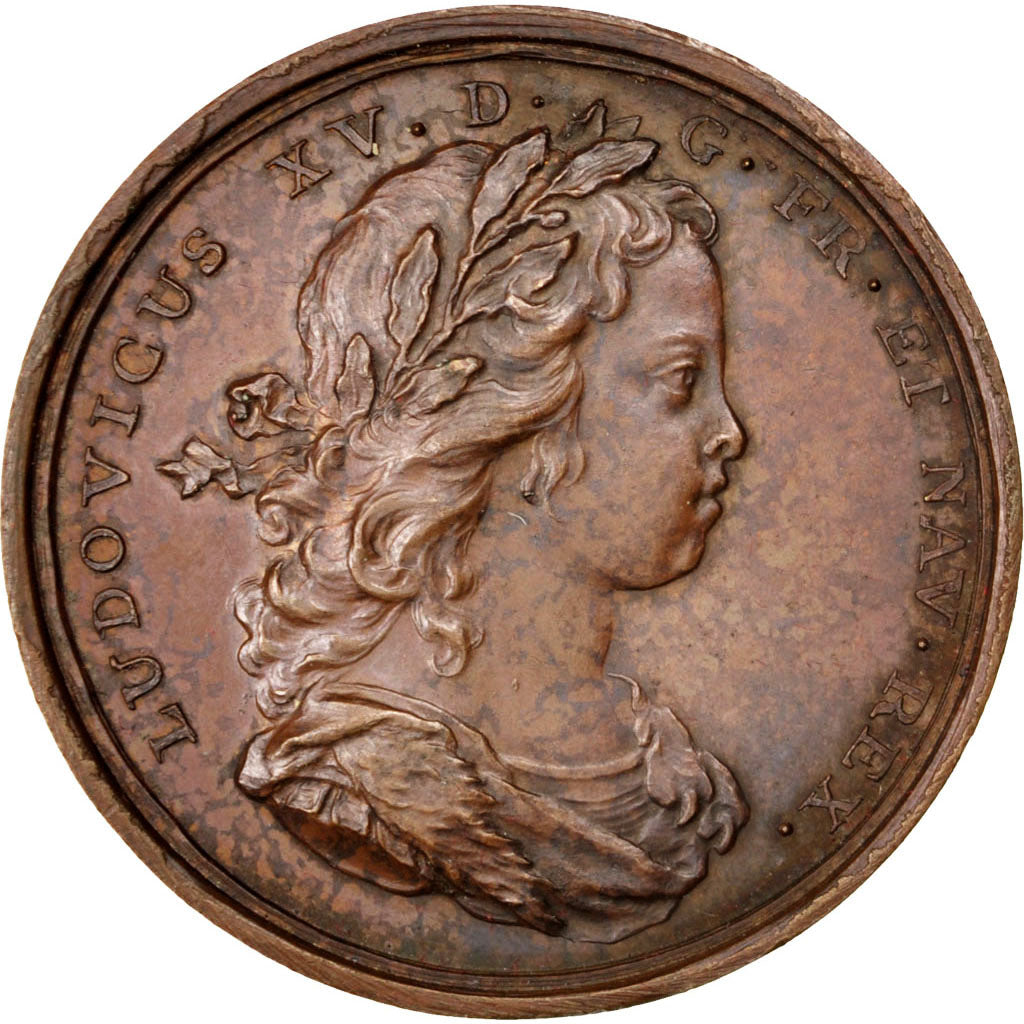 France, Médaille, Louis XV, 1719, Bronze, SUP, Divo:27