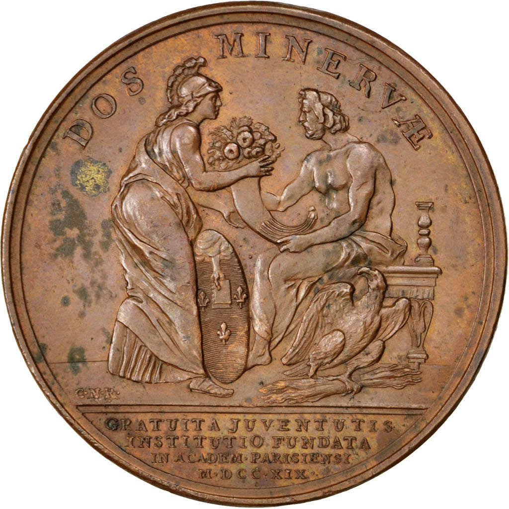 France, Medal, Louis XV, 1719, Copper, Duvivier, AU(55-58), Divo:25