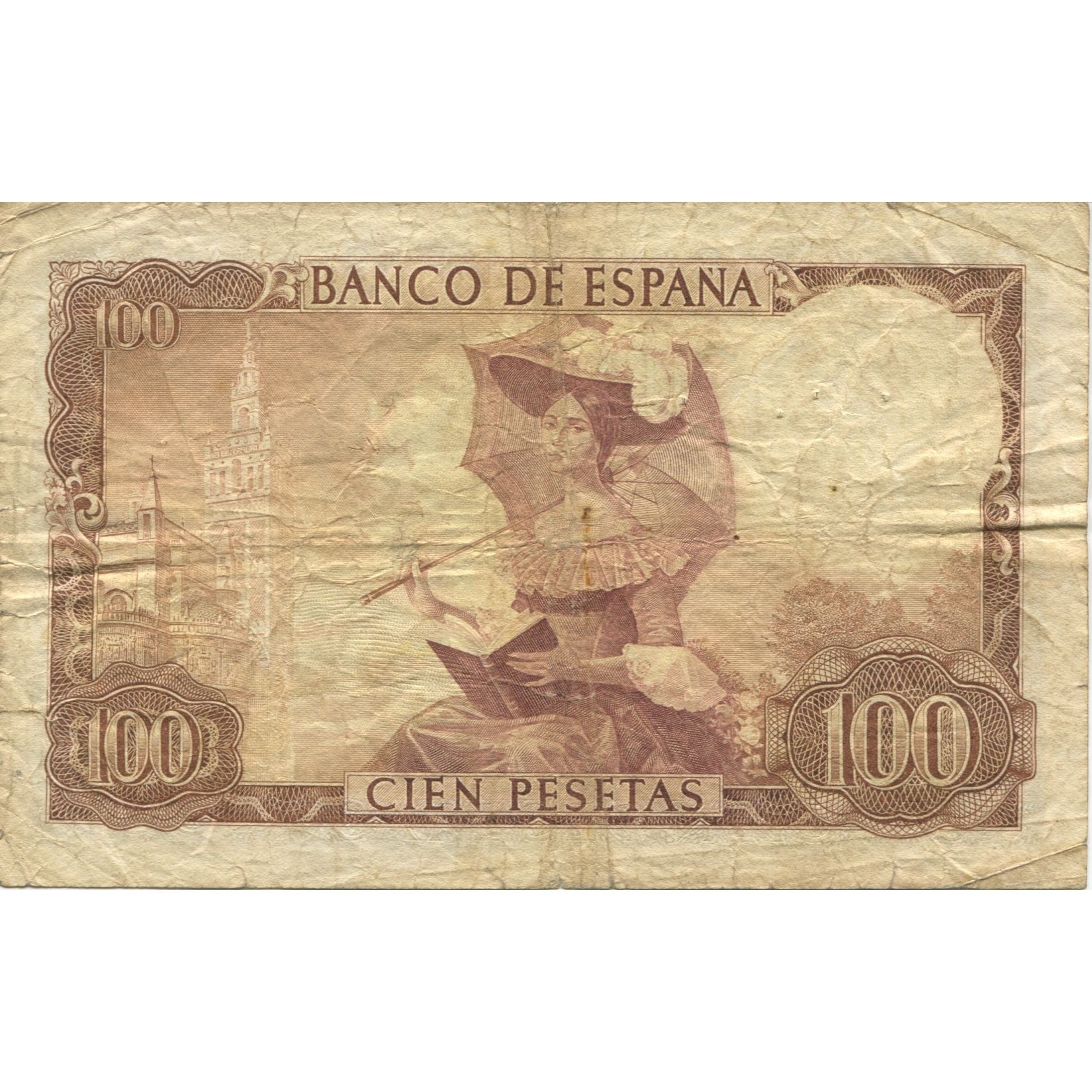 Banconote, Spagna, 100 Pesetas, 1965, 1965-11-19, KM:150, B+