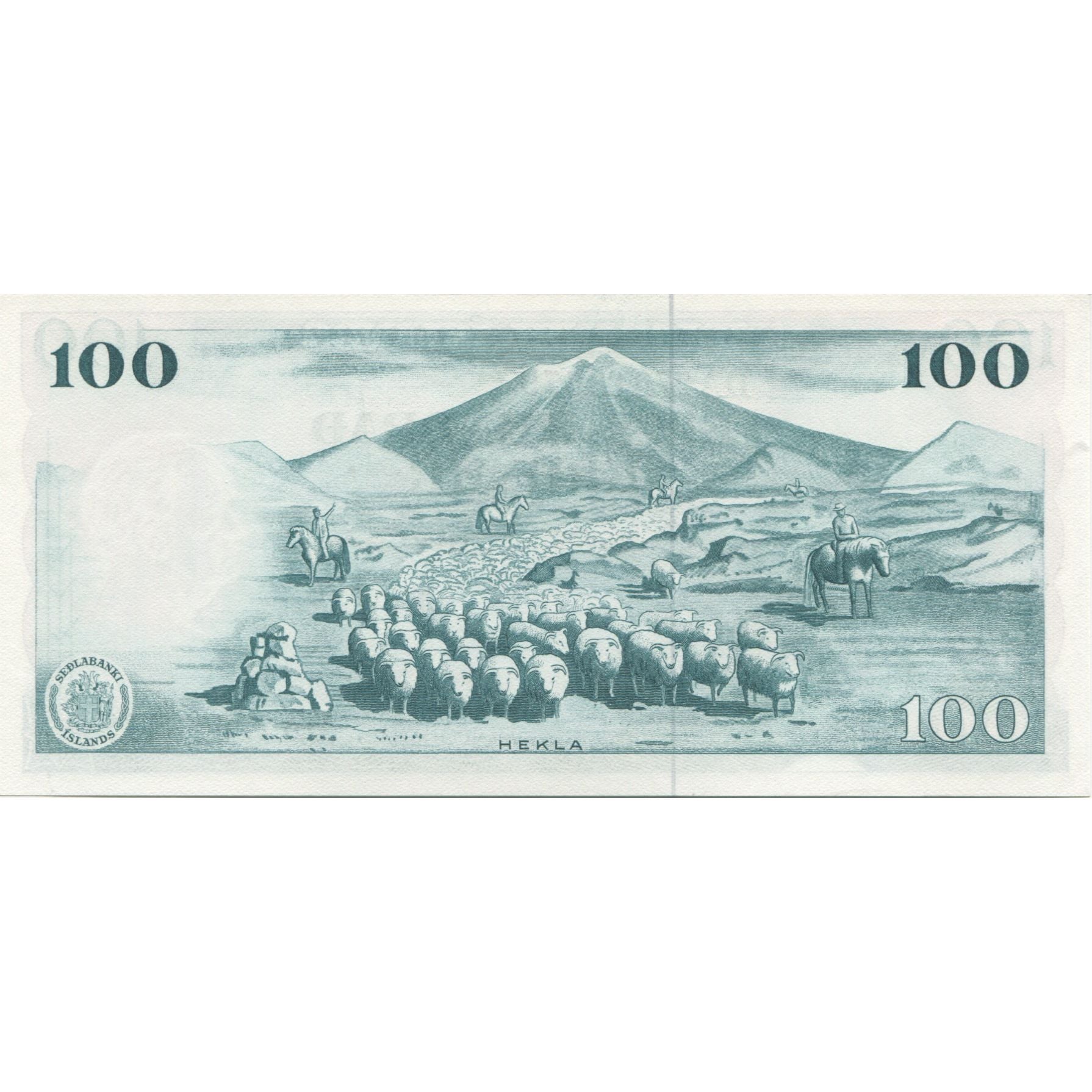 Nota, Islândia, 100 Kronur, 1961, 1961-03-29, KM:44a, UNC(65-70)