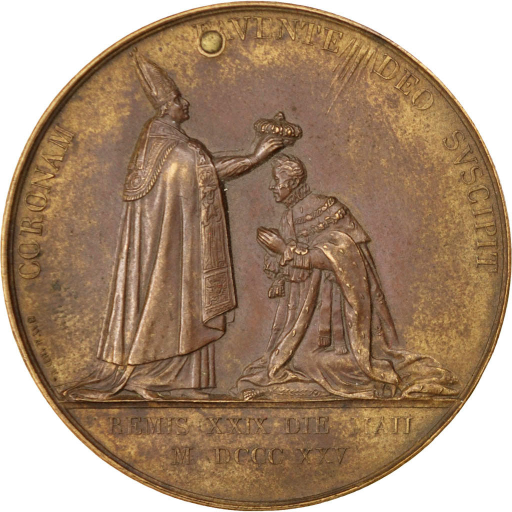 Frankreich, Medaille, Charles X, 1825, Kupfer, Gayrard, SS+