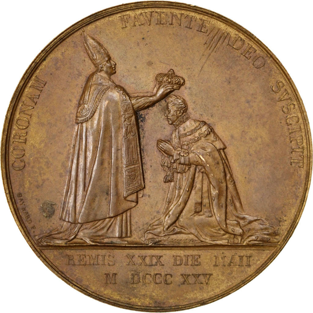 Francia, medaglia, Charles X, 1825, Bronzo, Gayrard, SPL-