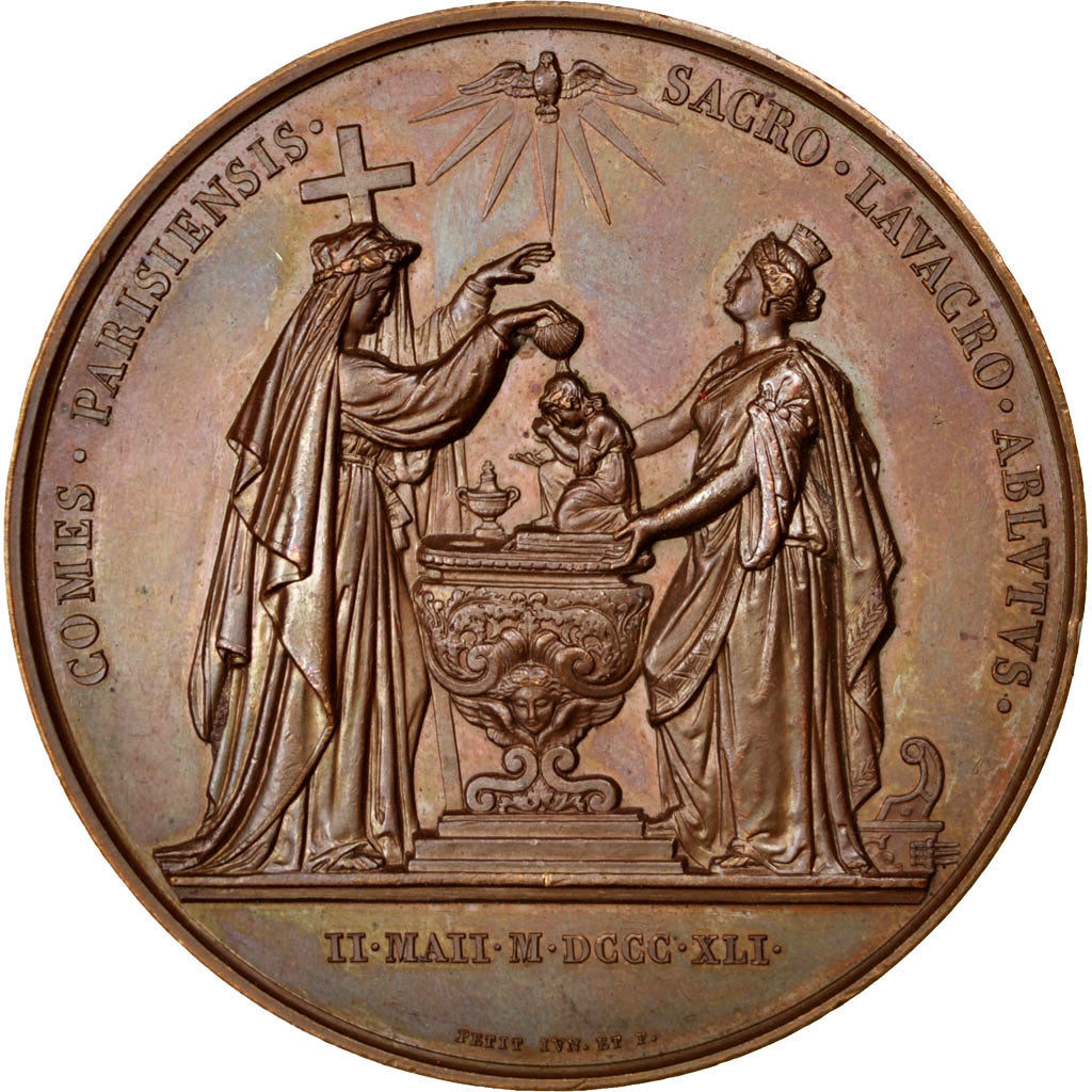 France, Medal, Louis Philippe I, 1841, Bronze, Petit, AU(55-58)