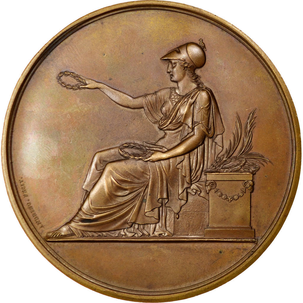France, Medal, Louis XVIII, Copper, Andrieu, AU(55-58)