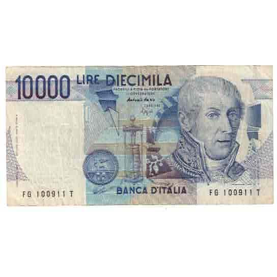 Banknote, Italy, 10,000 Lire, KM:112c, EF(40-45)