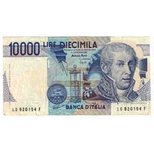 Biljet, Italië, 10,000 Lire, KM:112c, TTB