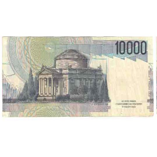 Biljet, Italië, 10,000 Lire, KM:112c, TTB